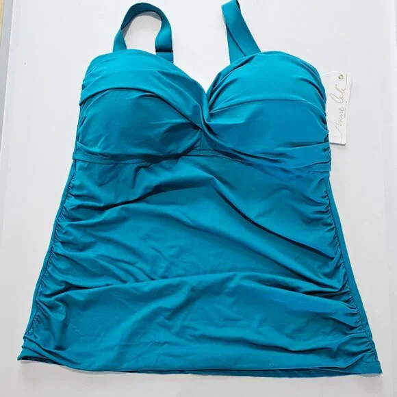 Anne Cole Live in Color Twis Bandini Top Size 18W - Picture 5 of 9